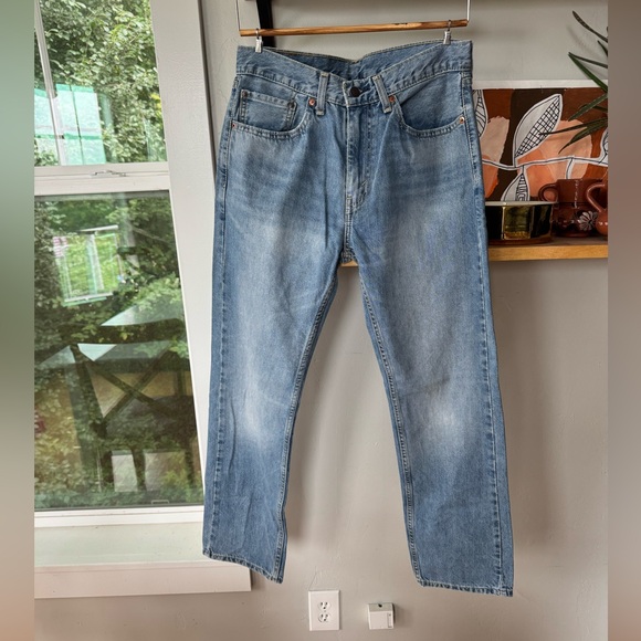 Levi’s 505 Medium Blue Denim Straight Leg Jeans Size 31 x 30 - Picture 10 of 11